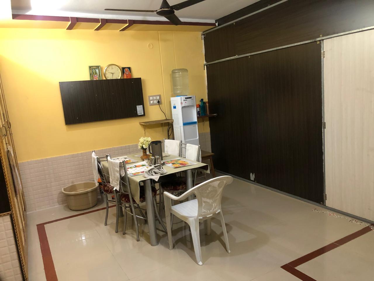 The dining area inside Kodali Homestays